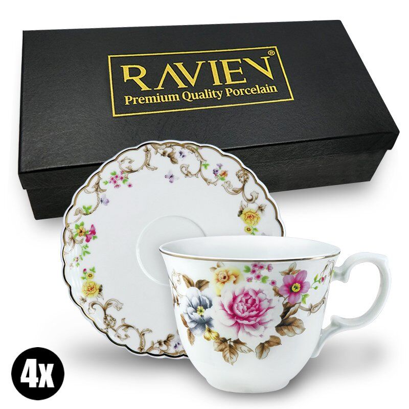 RAVIEN BRUGGE ART PORSELEN TAKIM 4 LÜ