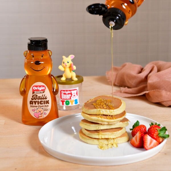 Origin Ballı Ayıcık Süzme Çiçek Balı Oyuncak Hediyeli 500 G