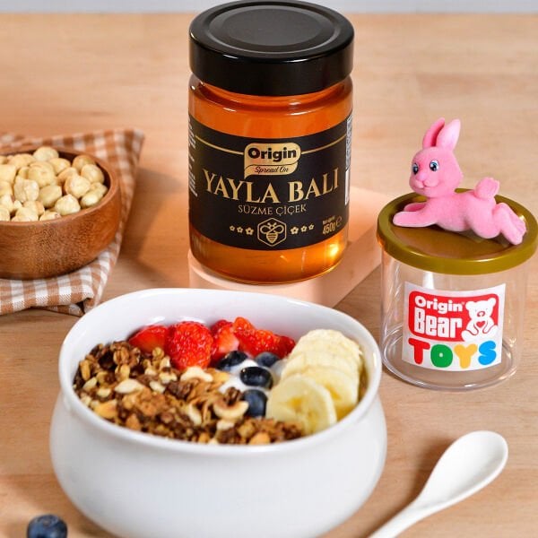Origin Yayla Süzme Çiçek Balı Oyuncak Hediyeli 450 G