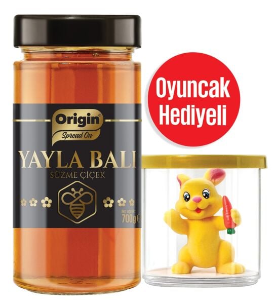 Origin Yayla Süzme Çiçek Balı Oyuncak Hediyeli 700 G