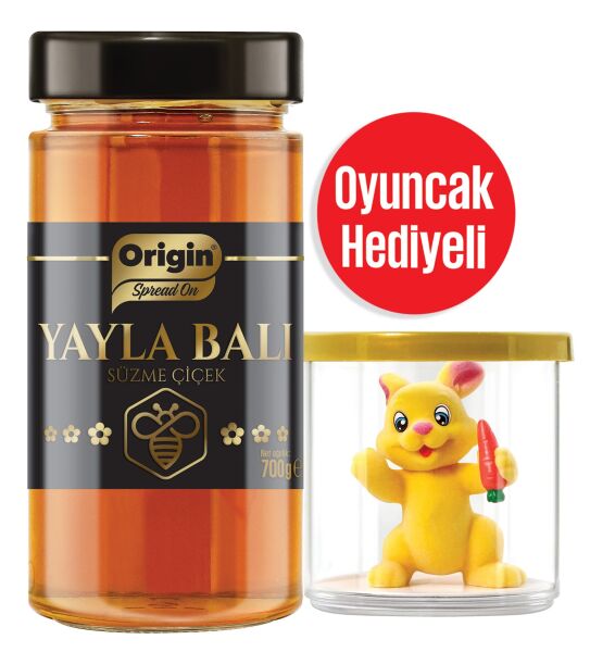 Origin Yayla Süzme Çiçek Balı Oyuncak Hediyeli 700 G