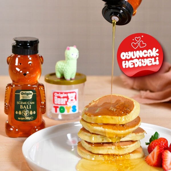 Origin Ayıcık Süzme Çam Balı Oyuncak Hediyeli 340 G