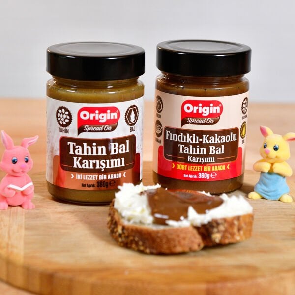 Origin Tahin Bal Krşm ve Fndk. Kakao Tahin Bal Krşm Oyuncak Hediyeli 360 G X 2